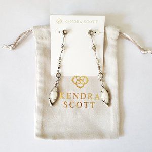 Lane Shoulder Duster Ear Jackets in Crackle Ivory